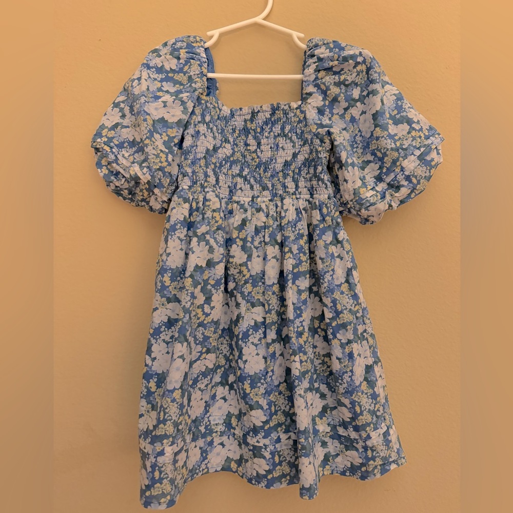 Janie and Jack, Size 4, Blue Floral Dress